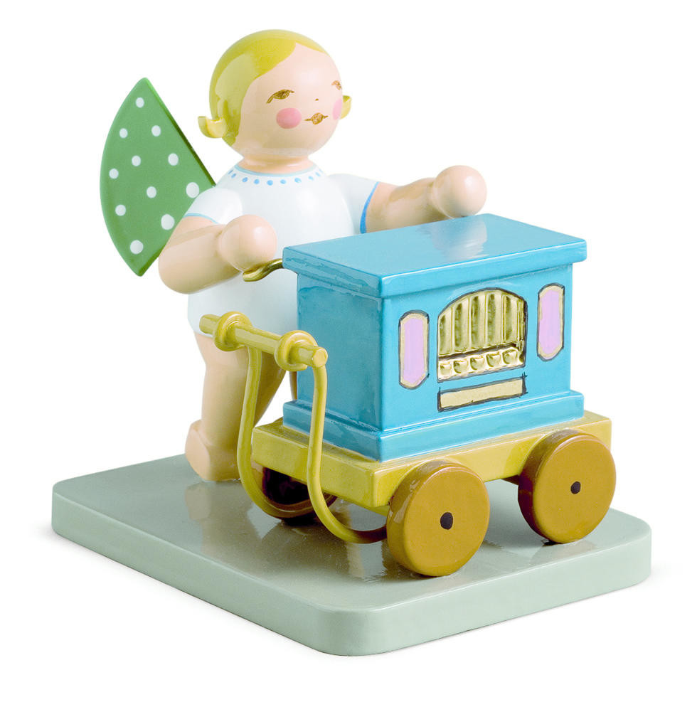 Engel met draaiorgel