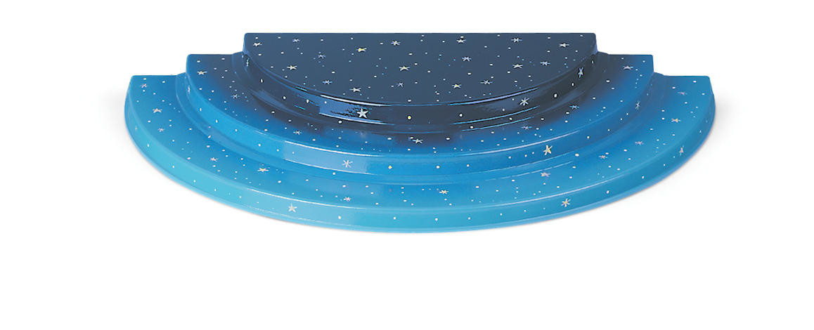 Podium blauw - 3-laags