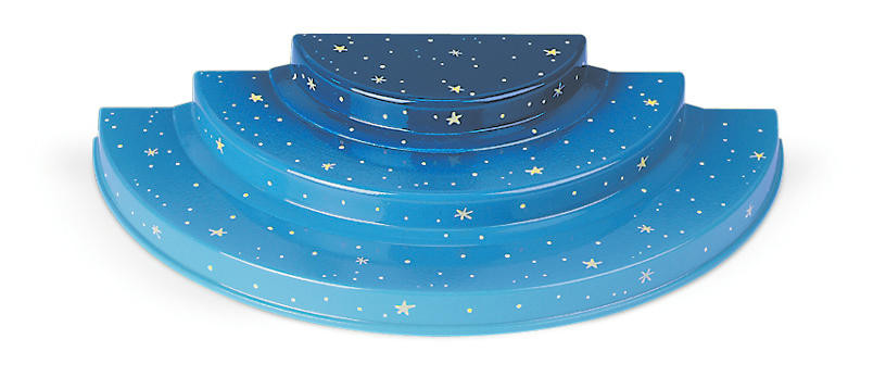 Podium  blauw klein  - 3-laags