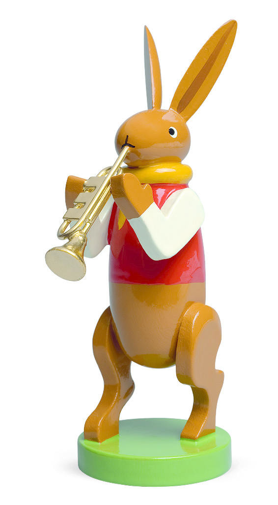 Haas met trompet