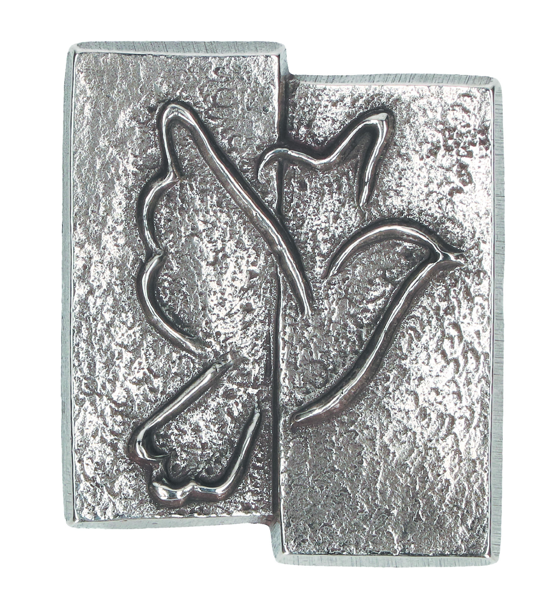 Plaquette doop - zilverkleurig