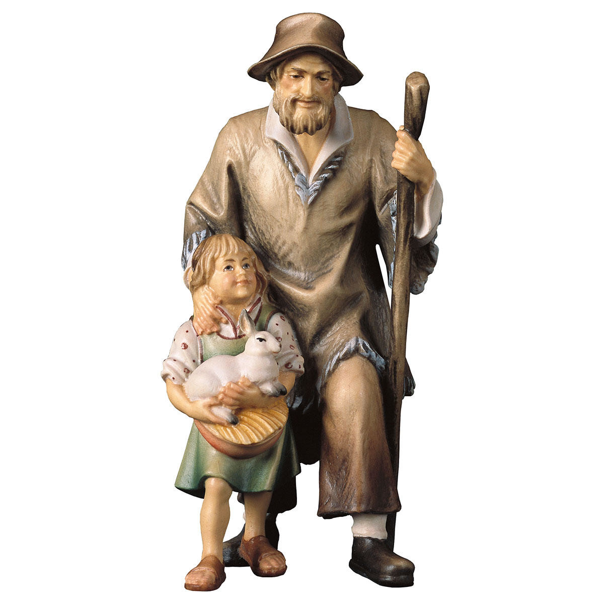 Hirt Kerstgroep - Herder met kind en stok
