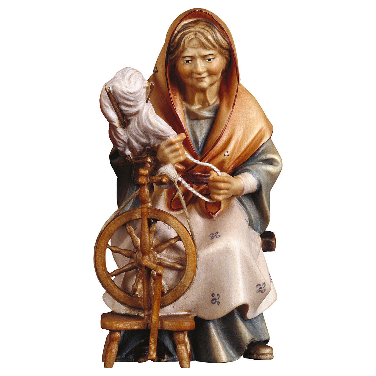 Hirt Kerstgroep - Herderin aan het spinnewiel 