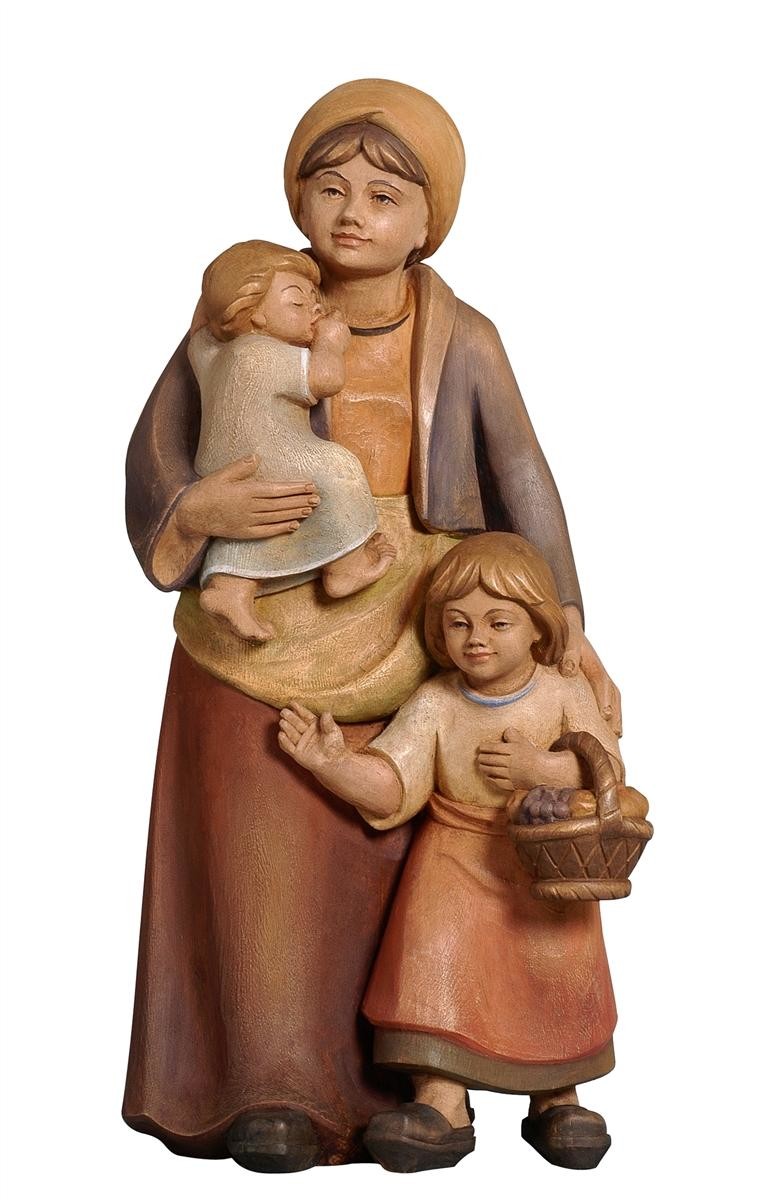 Pema Kerstgroep - herderin met twee kinderen