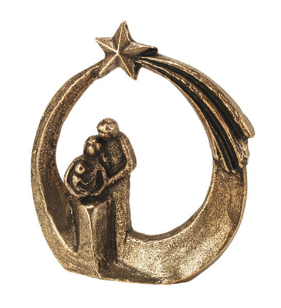 Kerstgroep brons - 4 cm