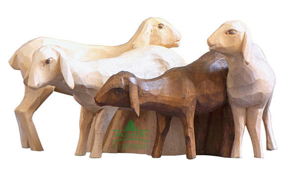 Stevia Kerstgroep - schapen (4 stuks)