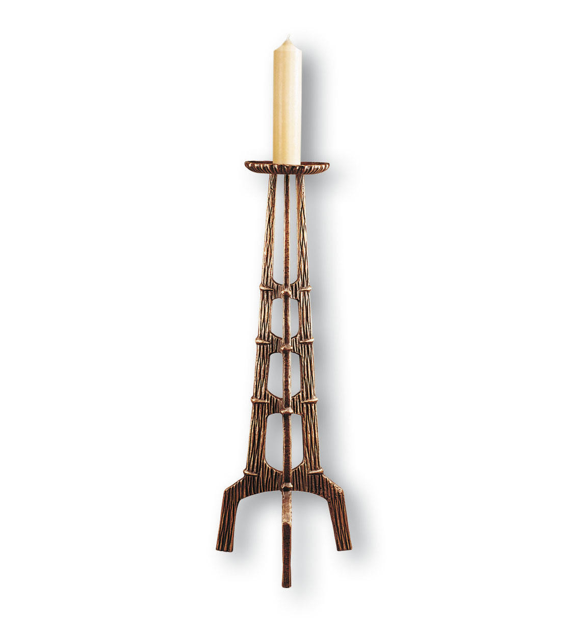 Kandelaar brons - hoogte 120 cm