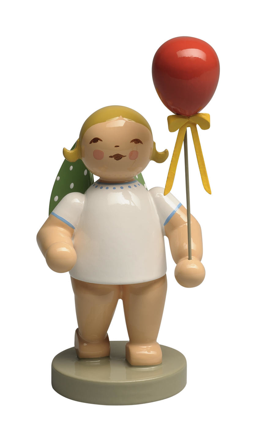 Engel met rode ballon - blond