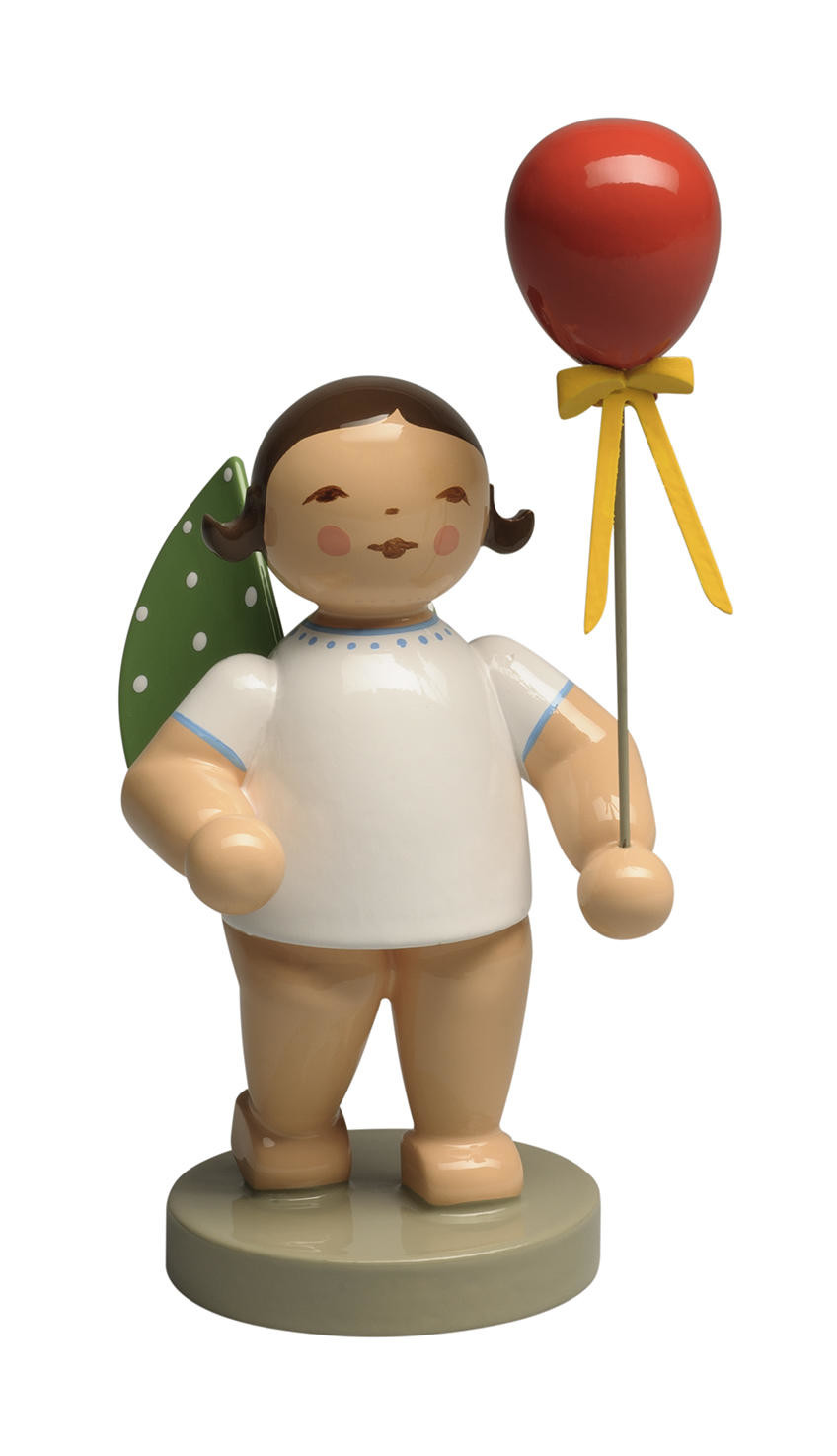 Engel met rode ballon - donker