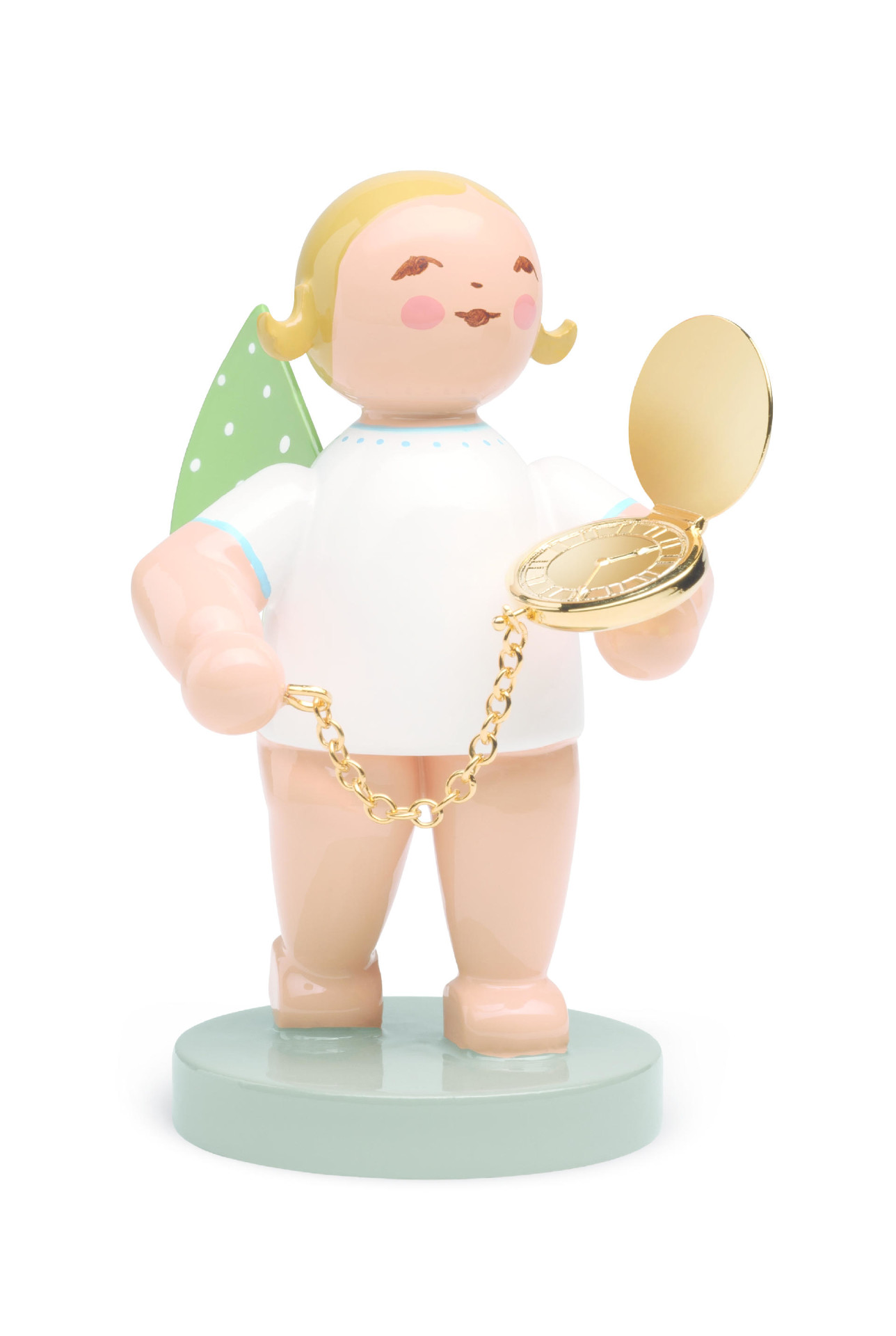 Engel met gouden zakhorloge - blond