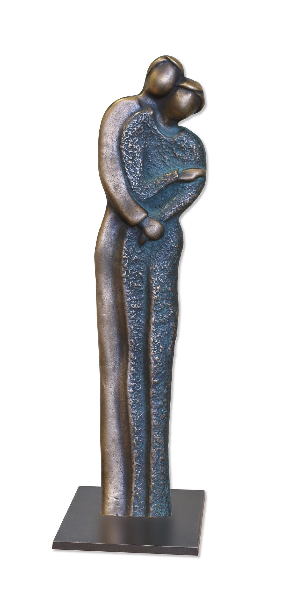Bronzen beeld - Samen gelukkig zijn