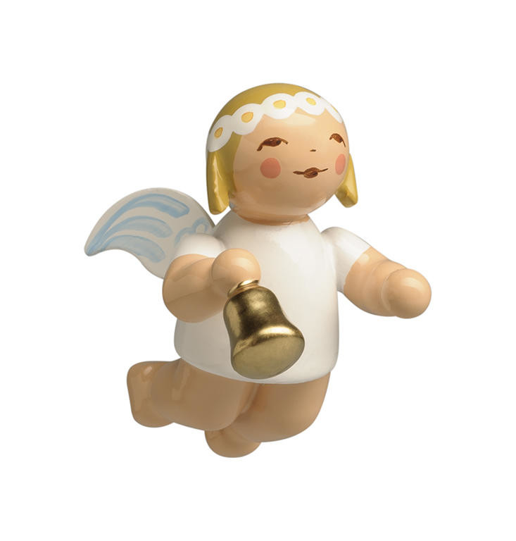 Engel goud klokje - zwevend (klein)