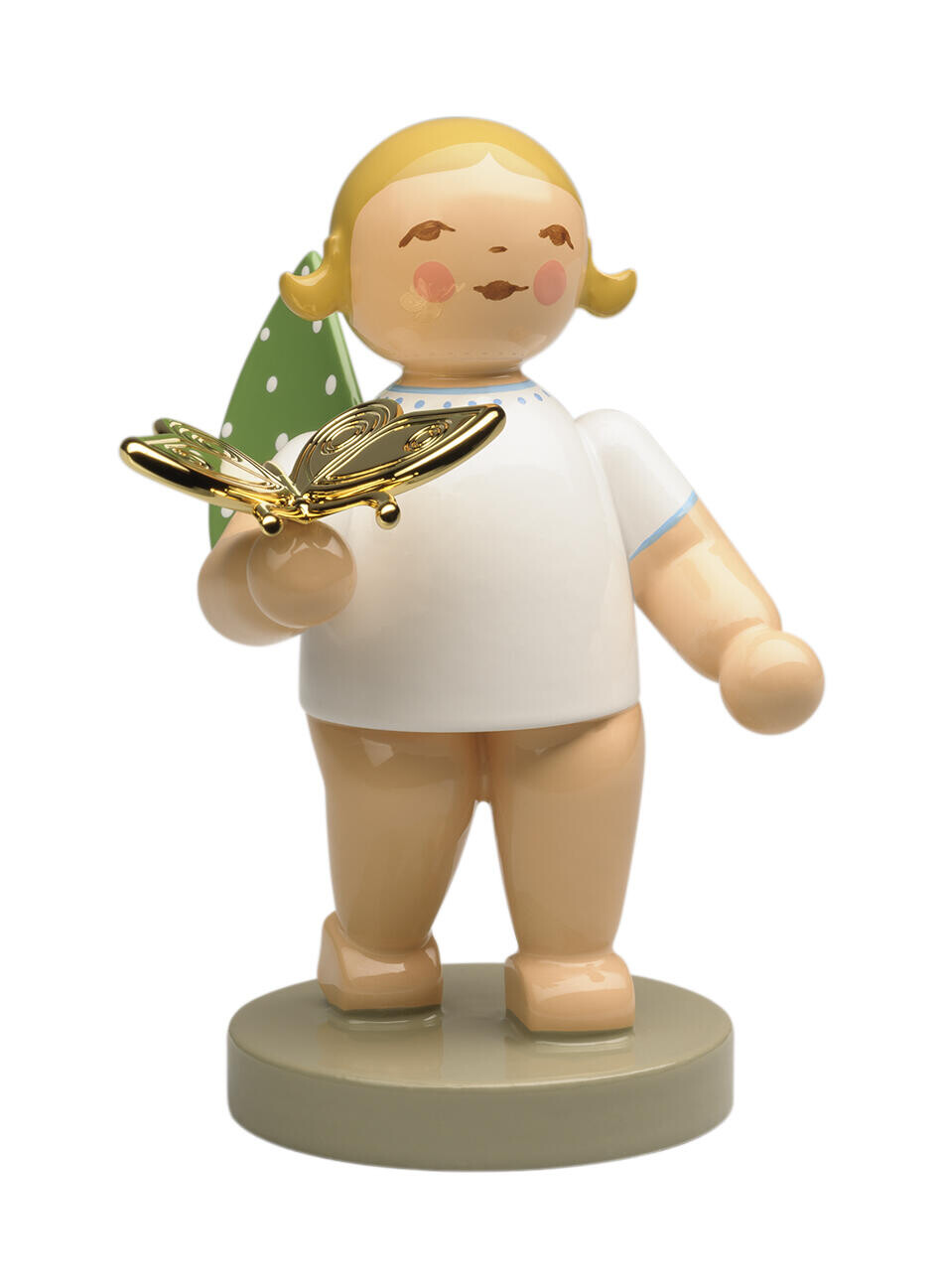 Engel met gouden vlinder (blond)