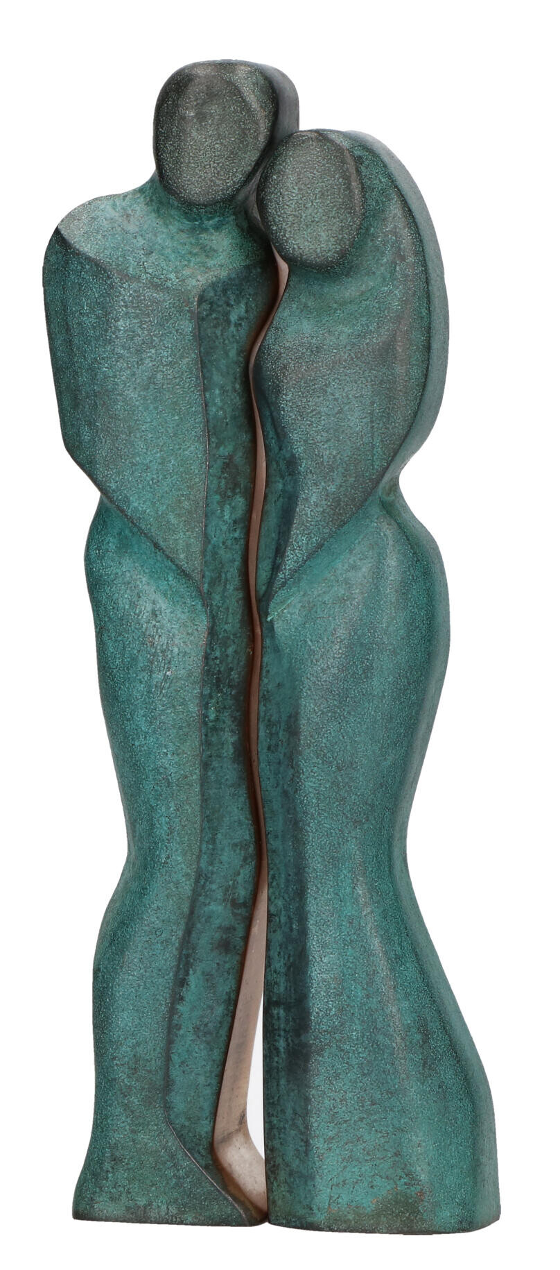 Bronzen beeld - man en vrouw 14,5 cm