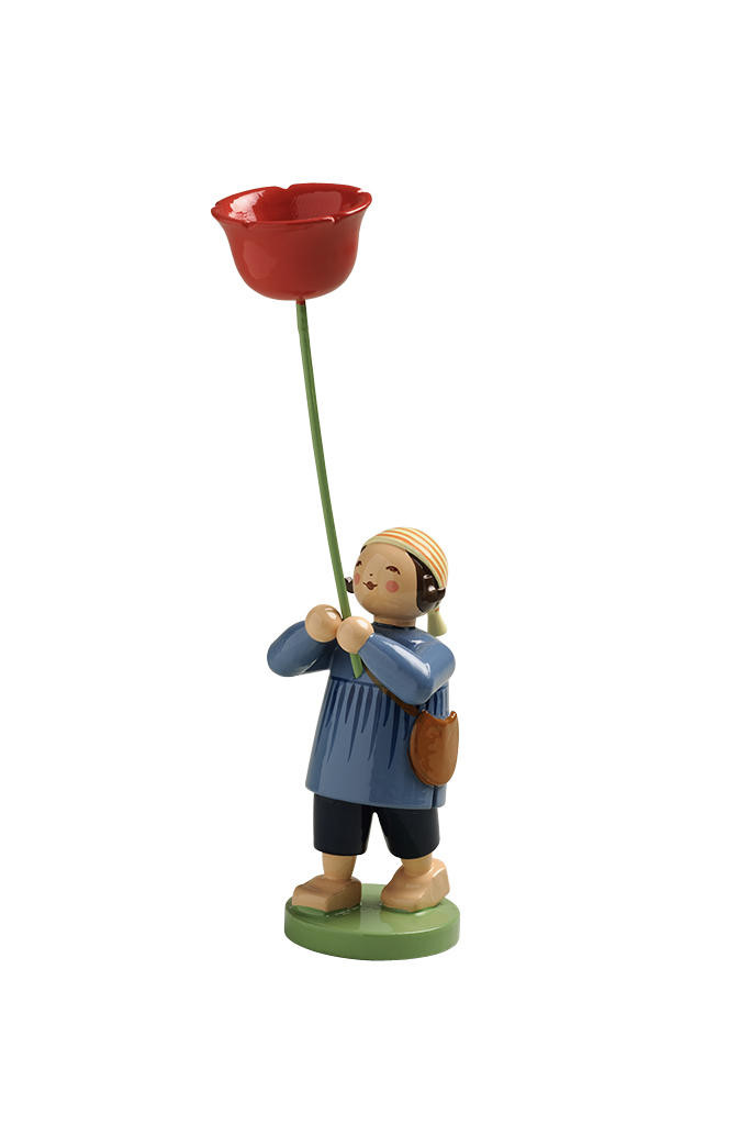 Bloemenkinderen -  jongen met klaproos