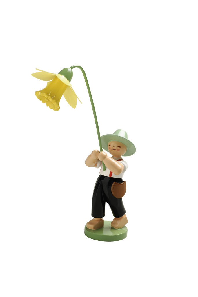 Bloemenkinderen - jongen met narcis