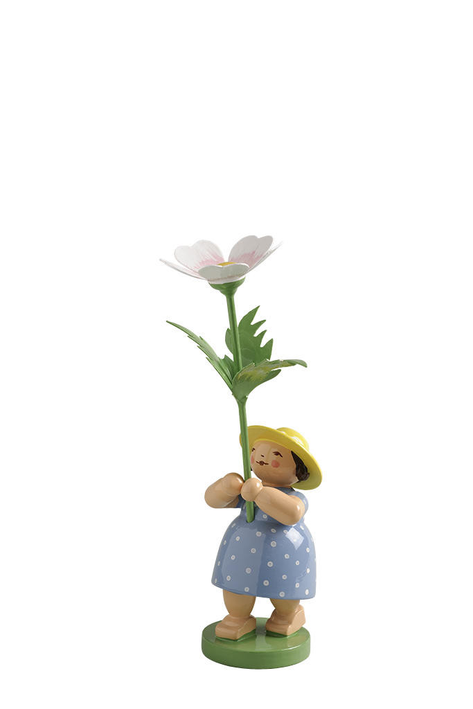 Bloemenkinderen - meisje met bosanemoon
