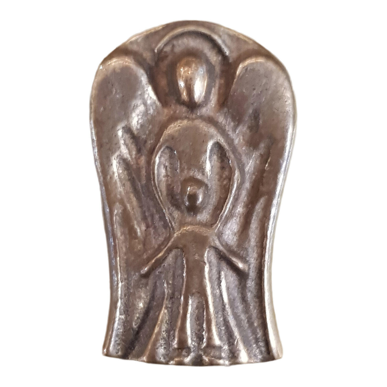 Beschermengel brons - 3,5 cm.
