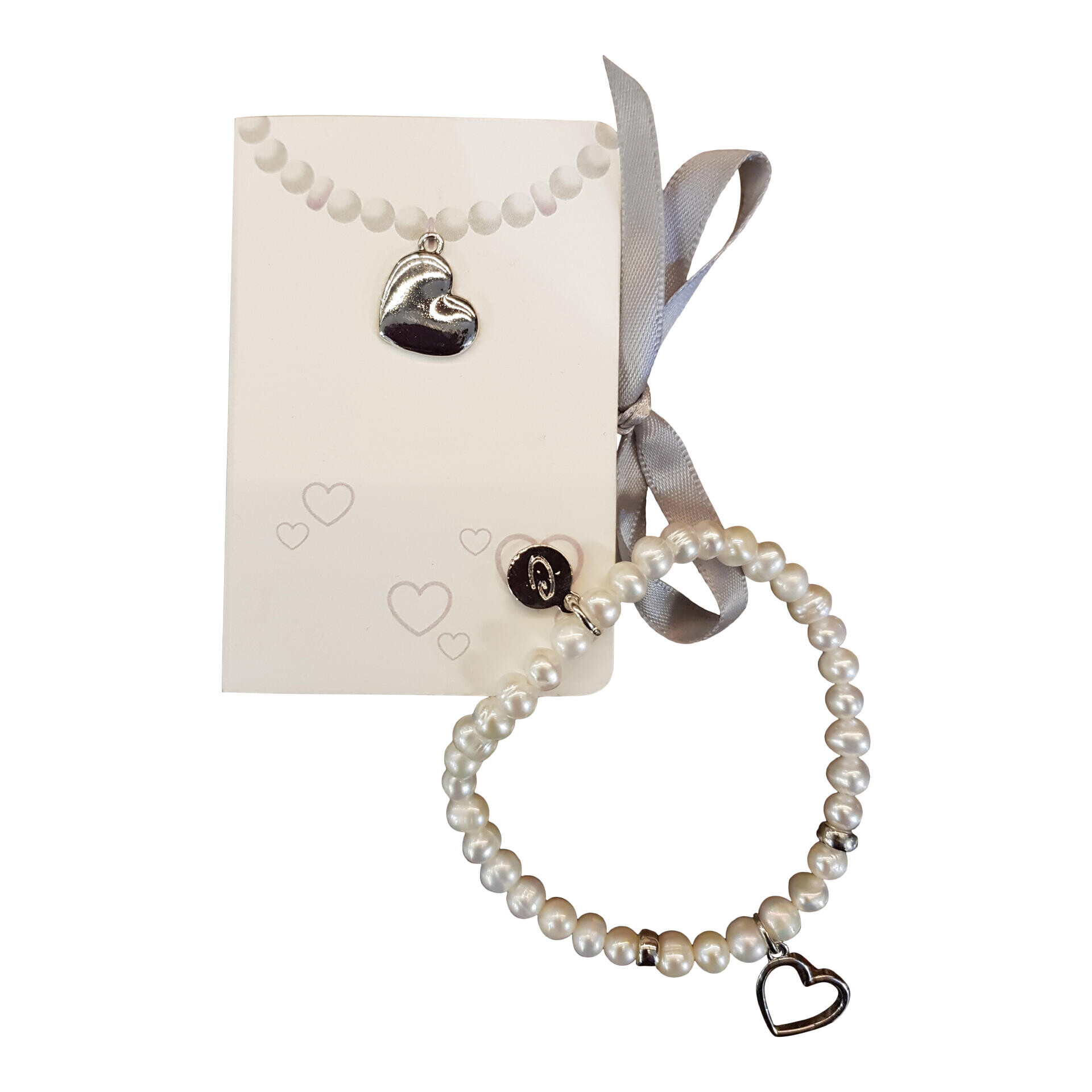 Doosje met armband - hartje zilver