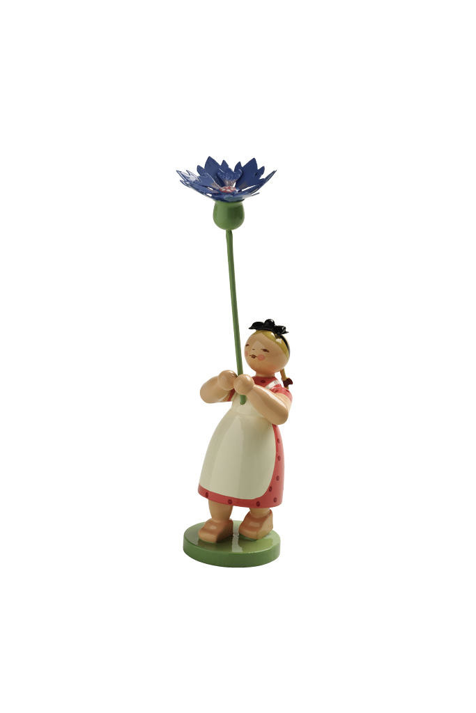 Bloemenkinderen - meisje met korenbloem