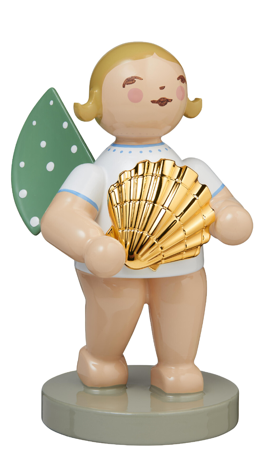 Engel met gouden schelp - blond