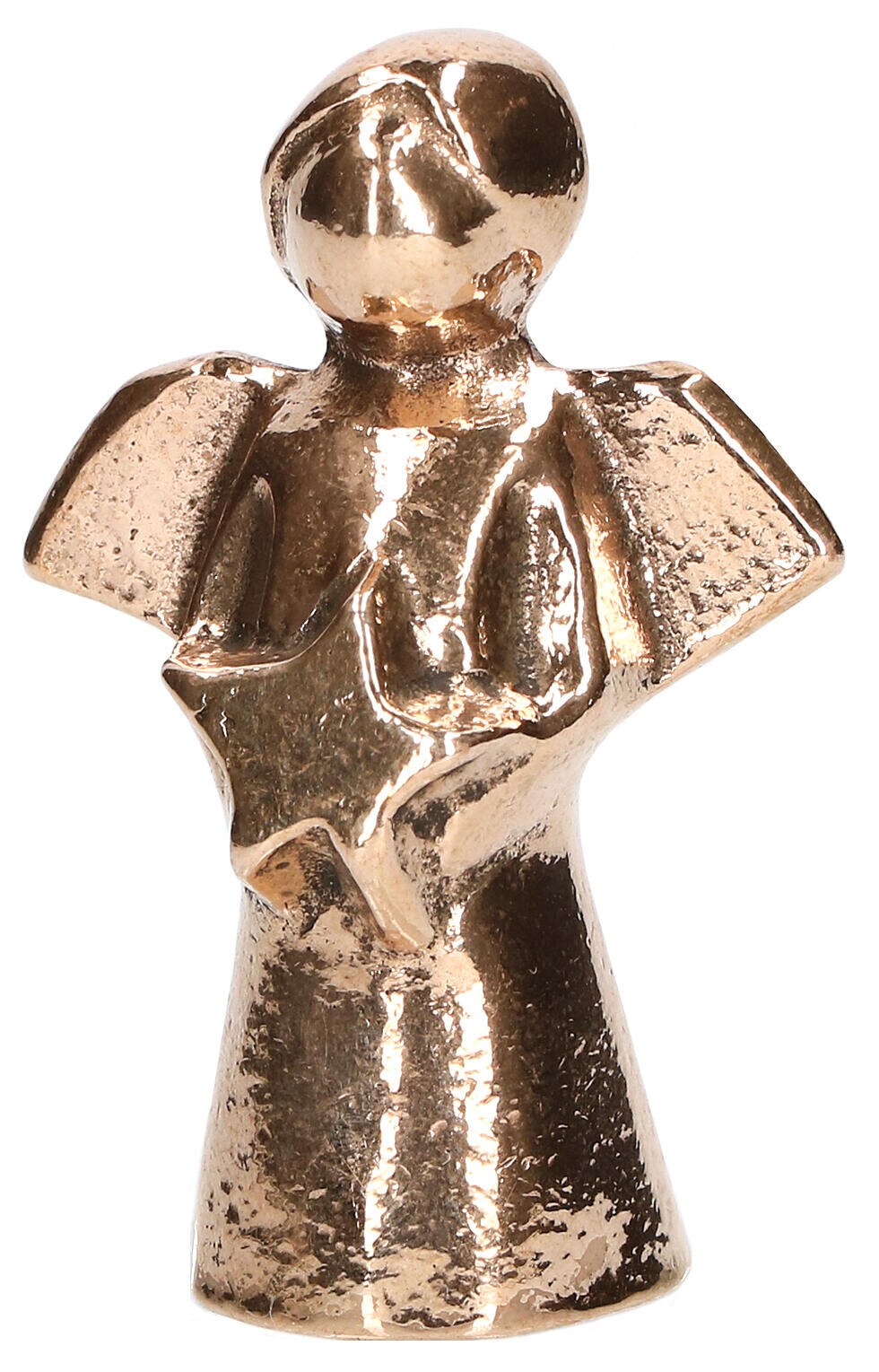 Bronzen engel met ster - klein