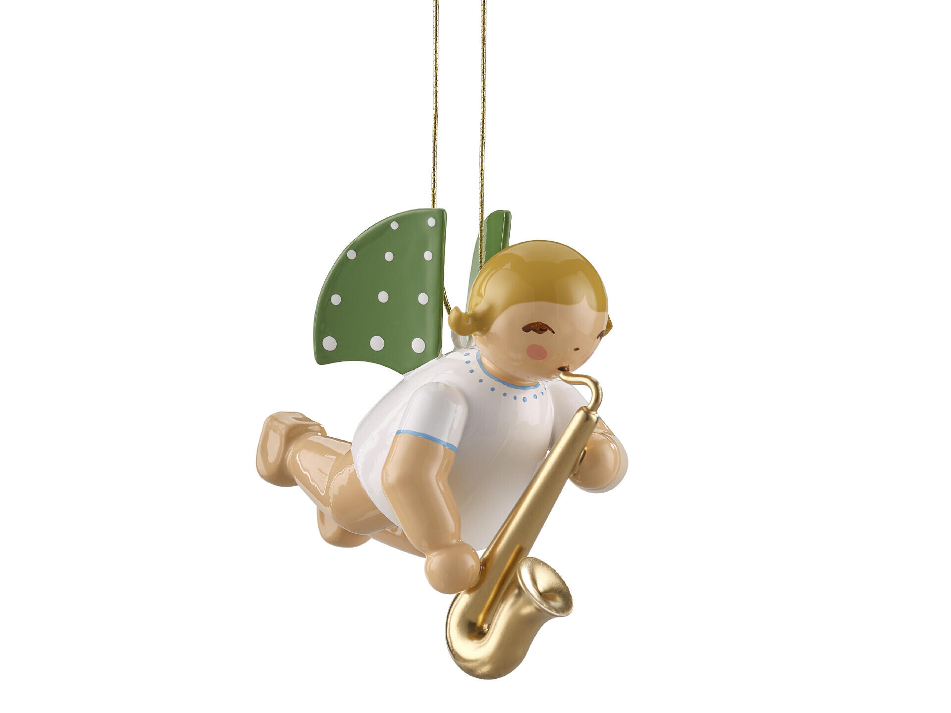 Engel met saxofoon - zwevend (blond)