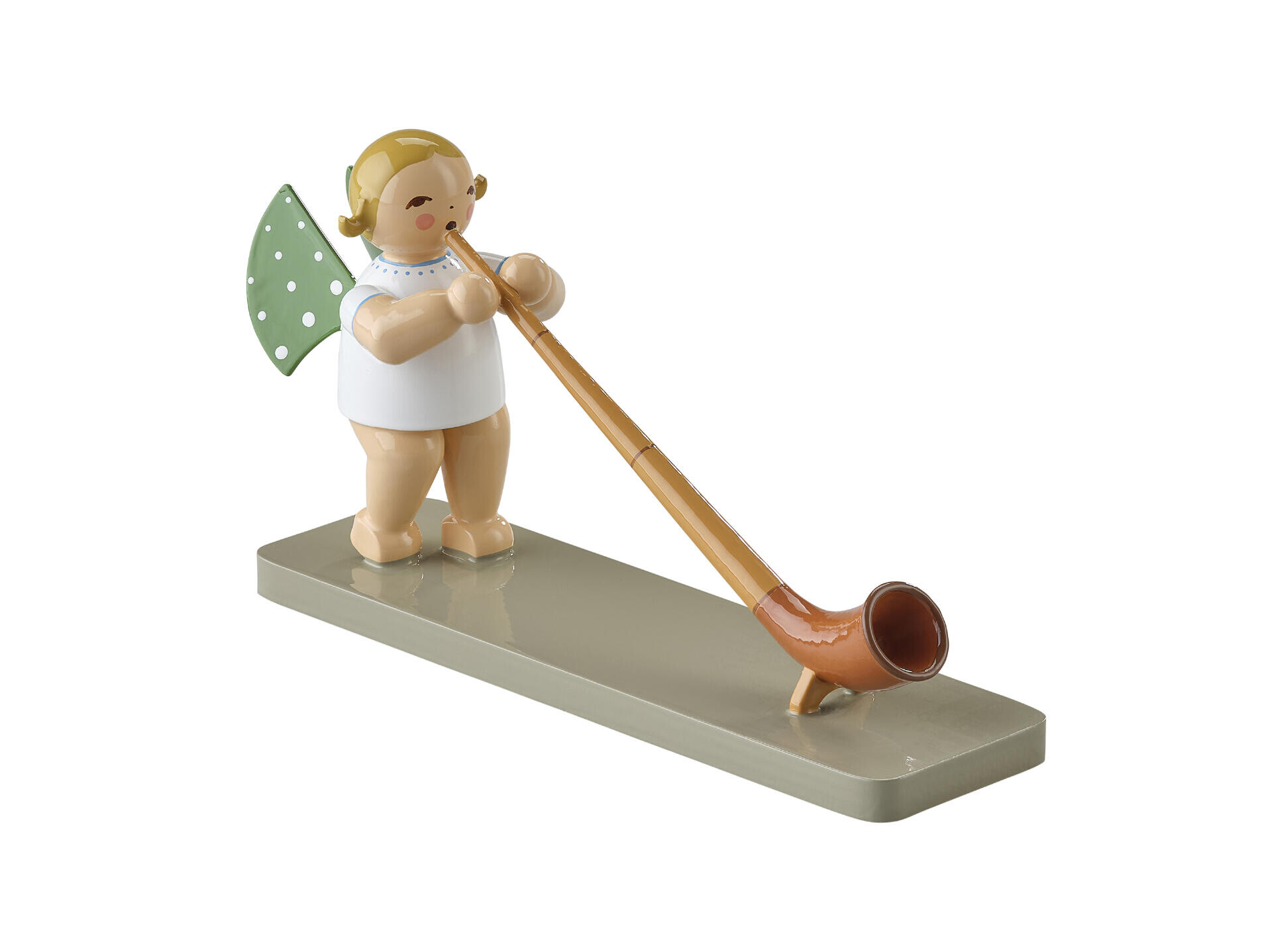 Engel met alpenhoorn - blond