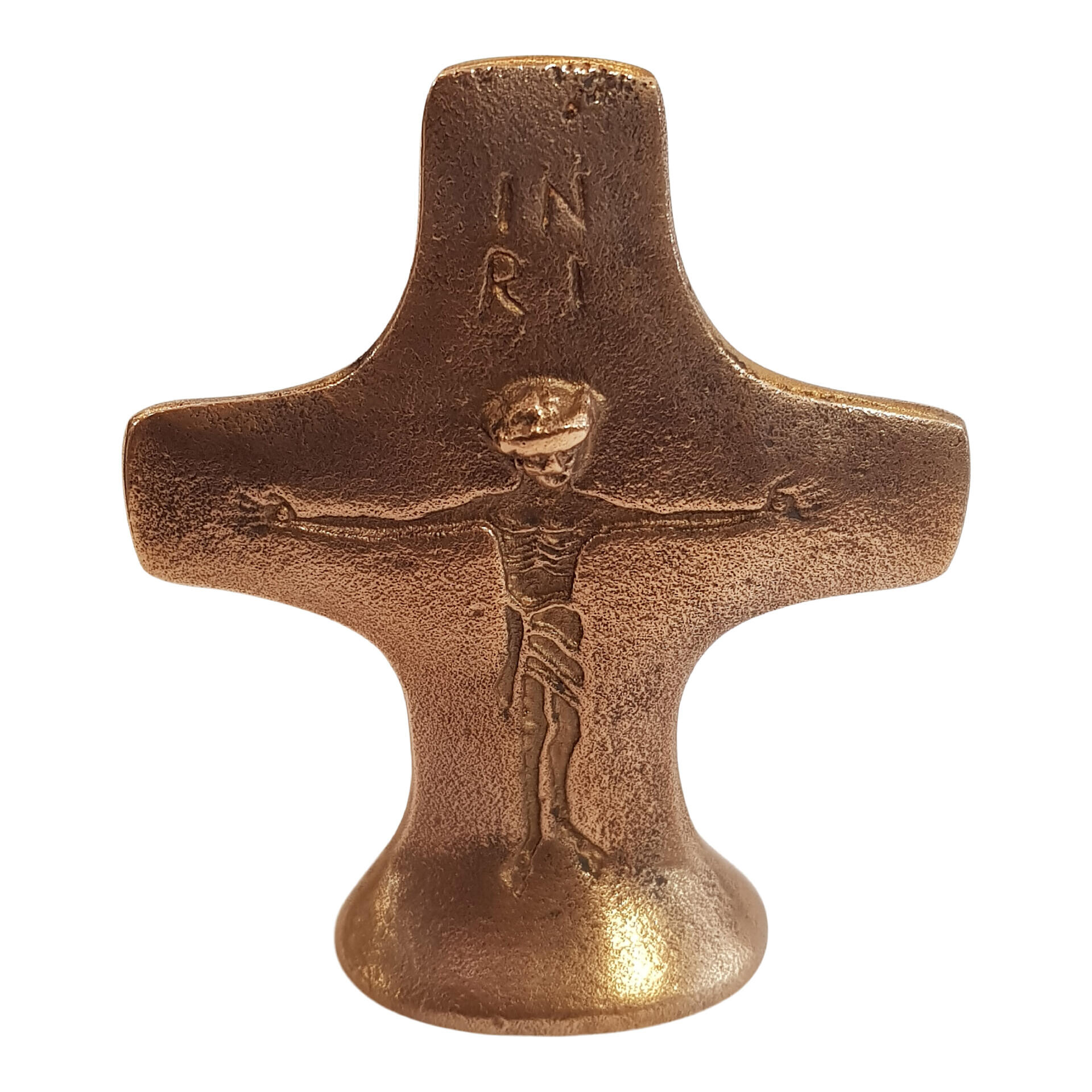 Bronzen kruis staand 