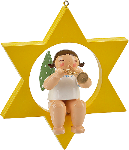 Engel met trompet - kleine ster
