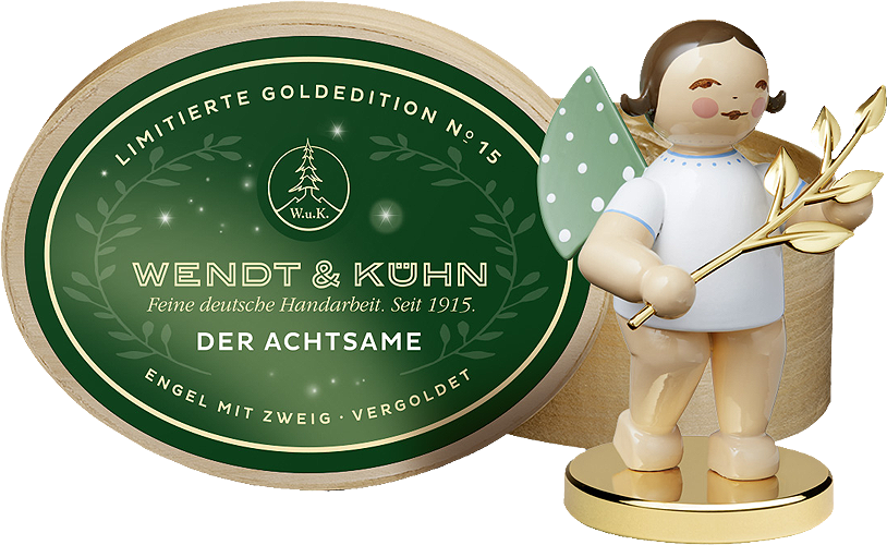 Engel gouden voet - met gouden tak Gold Edition nr. 15