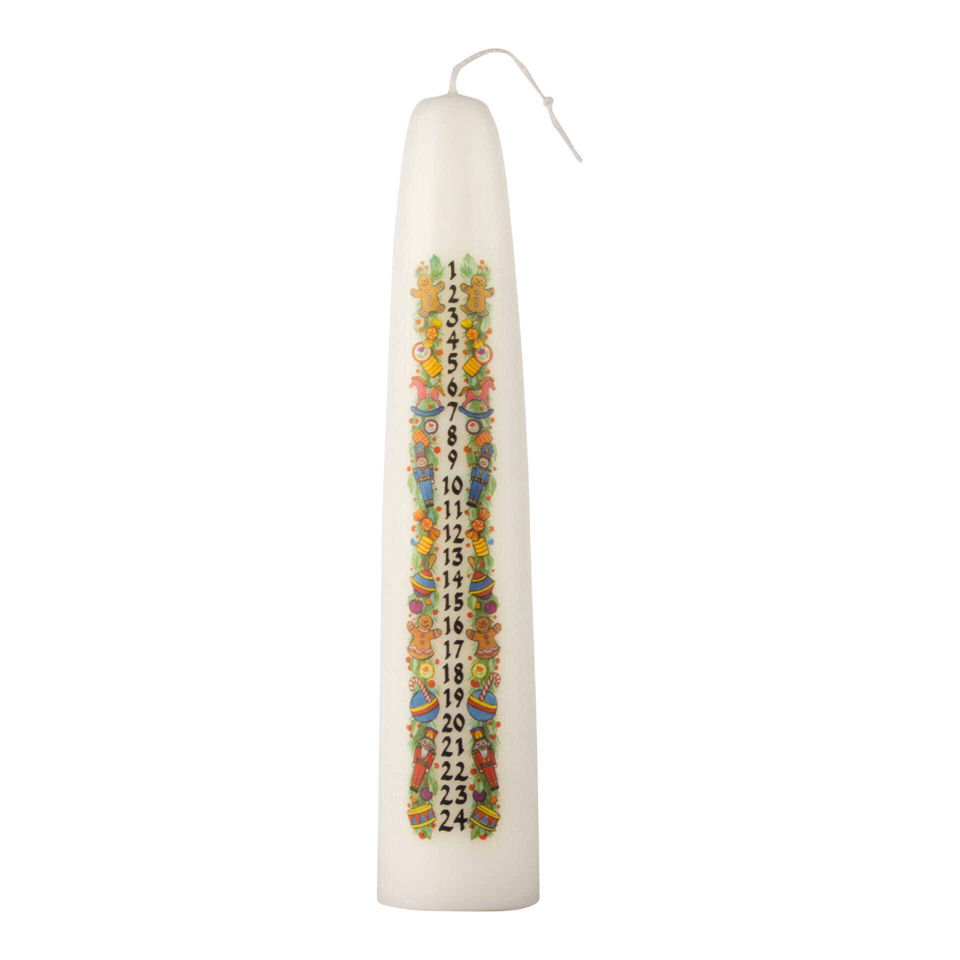 Adventkaars - kleur opdruk 35 cm.