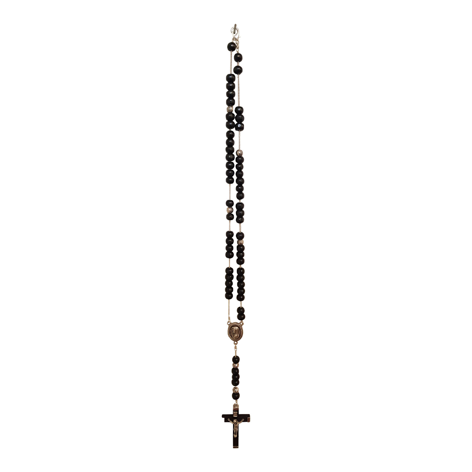 Rozenkrans zwart - 35 cm