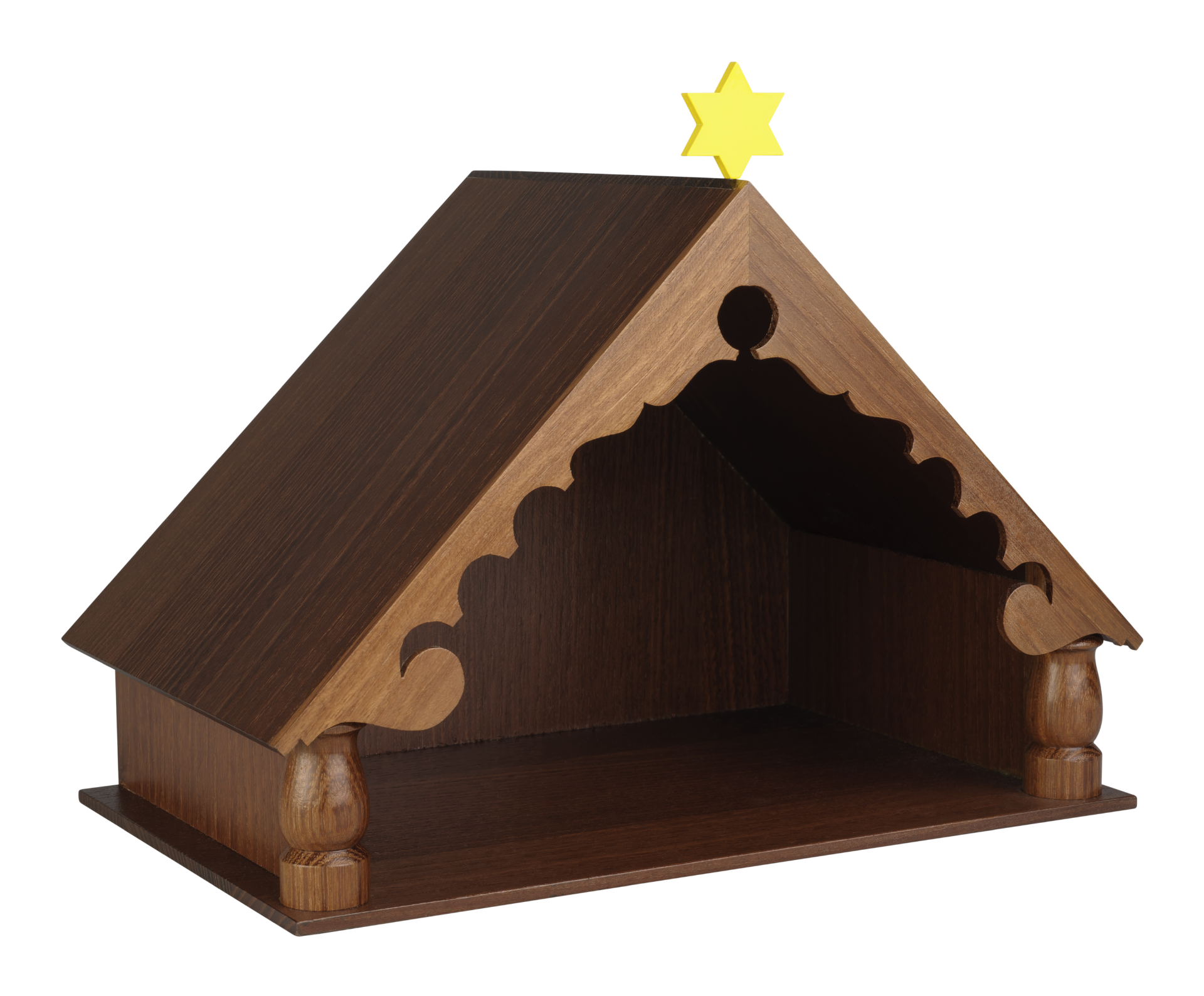 Kerststal met ster