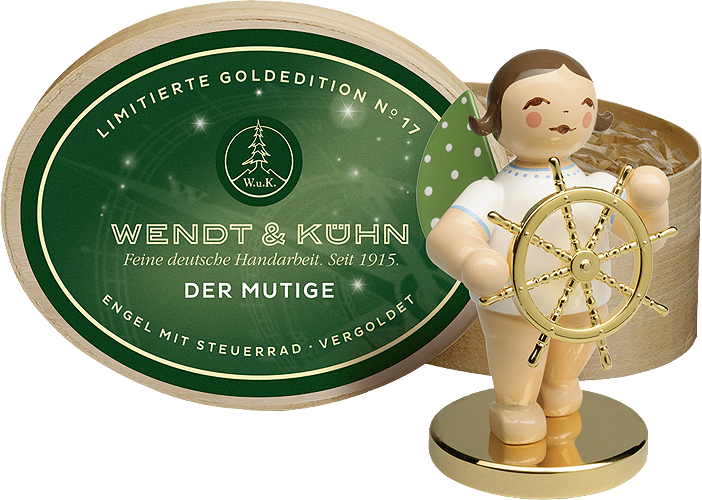 Engel met stuurwiel - Gouden voet Gold Edition nr. 17