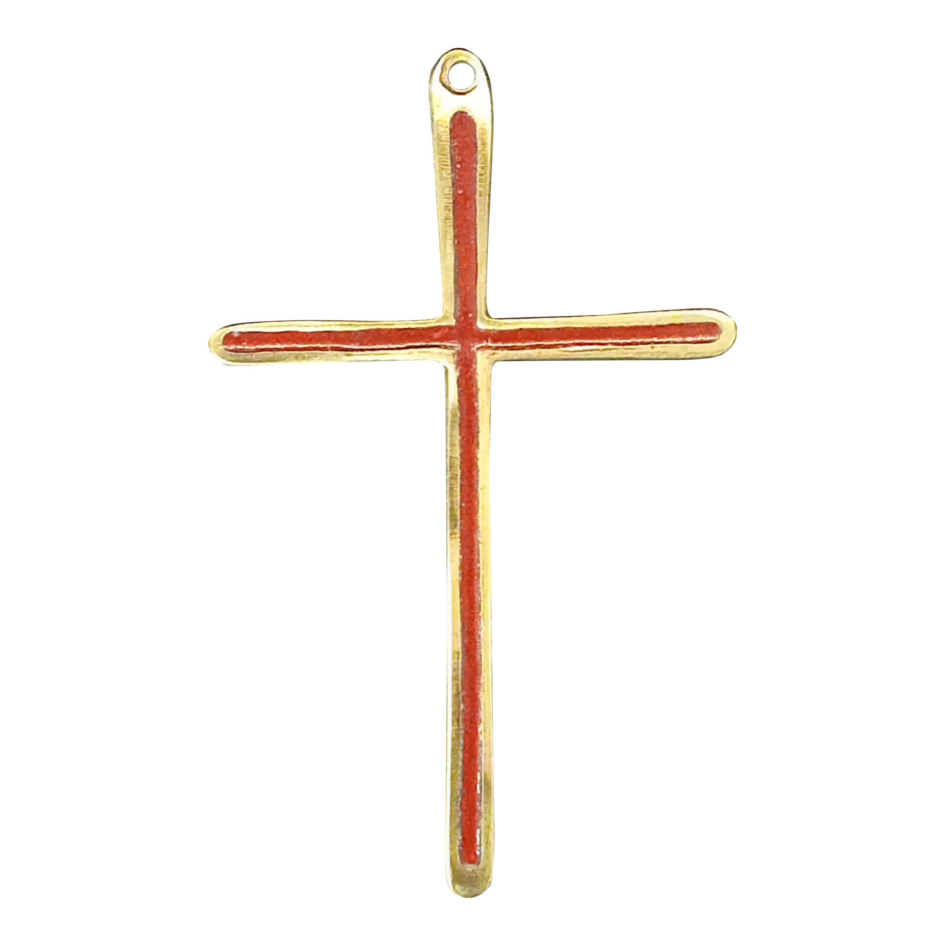 Bronzen kruis met emaille - 2