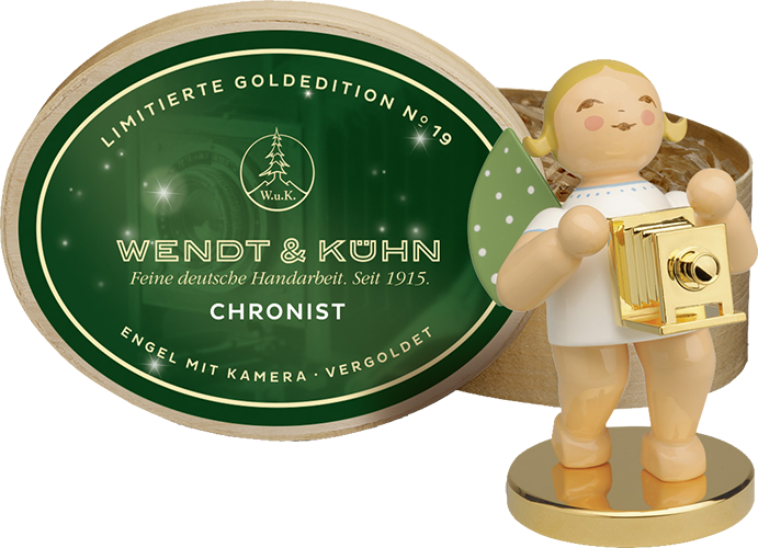 Engel met gouden voetje en camera - Gold Edition nr. 19
