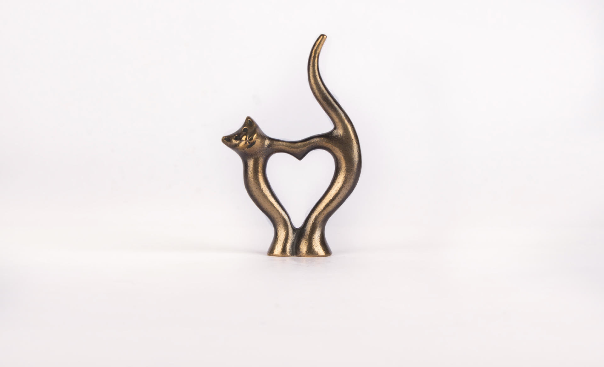 Bronzen poes