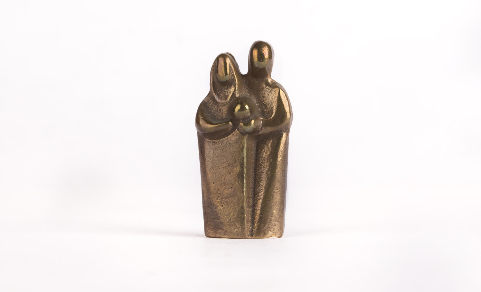 Bronzen beeld - gezin