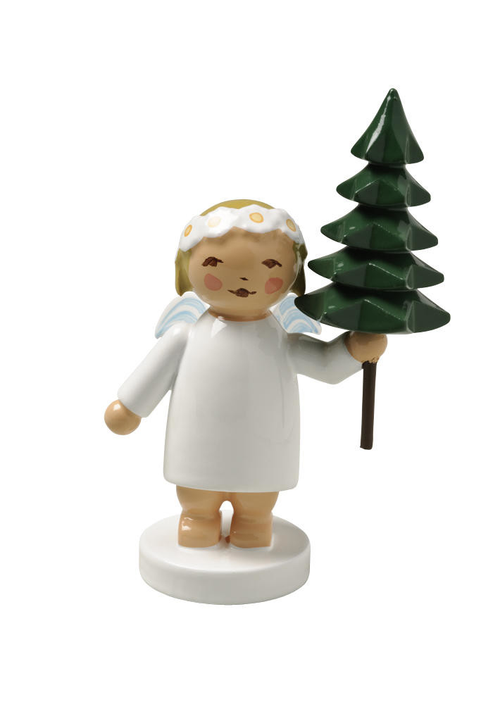 Margeritenengeltje met kerstboom