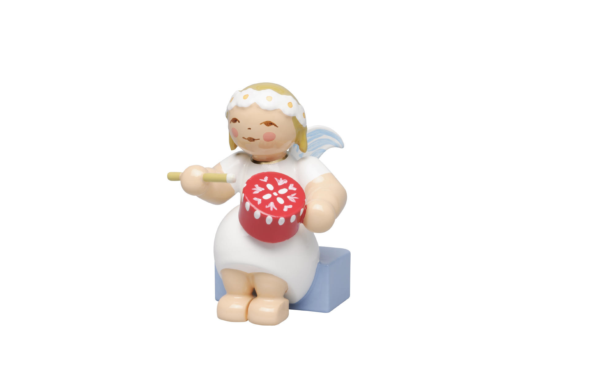 Margeritenengel met doosje - zittend