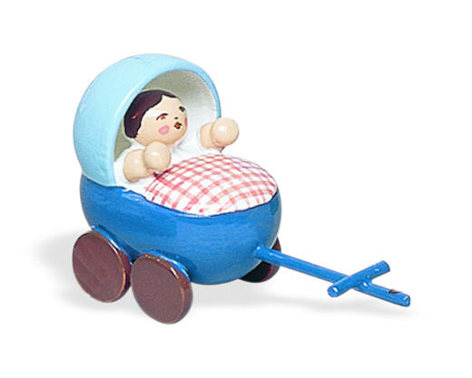 Kinderwagen blauw