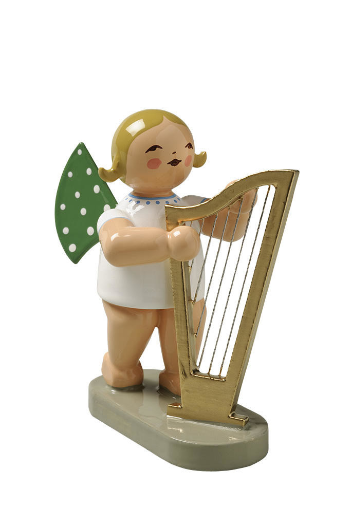 Engel met grote harp