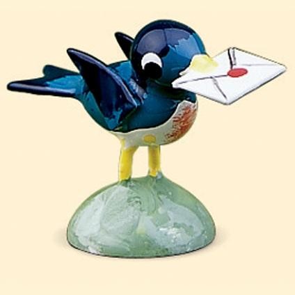 Vogel blauw - klein