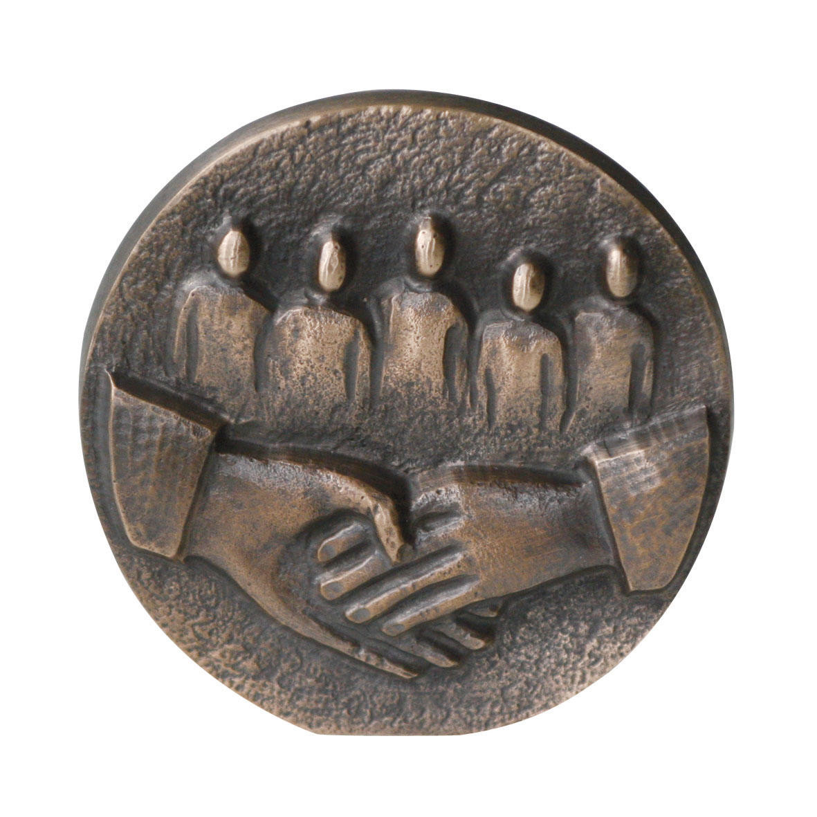 Bronzen plaquette - Bedankt