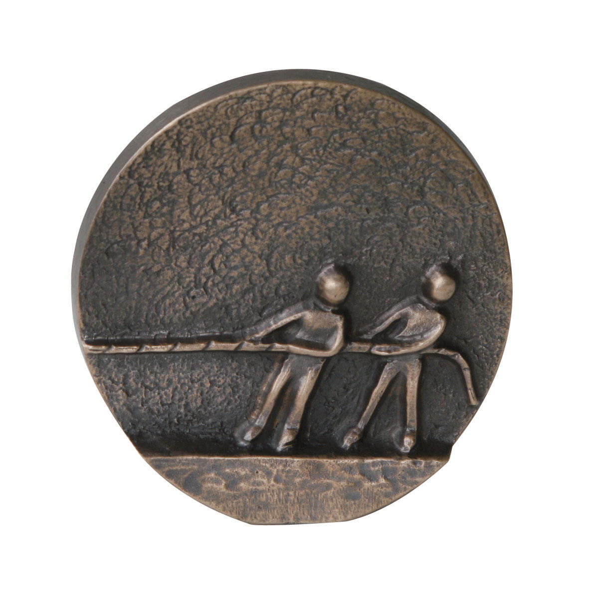 Bronzen plaquette - In één richting