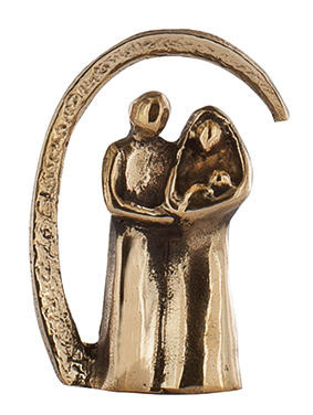 Miniatuur brons - geborgenheid