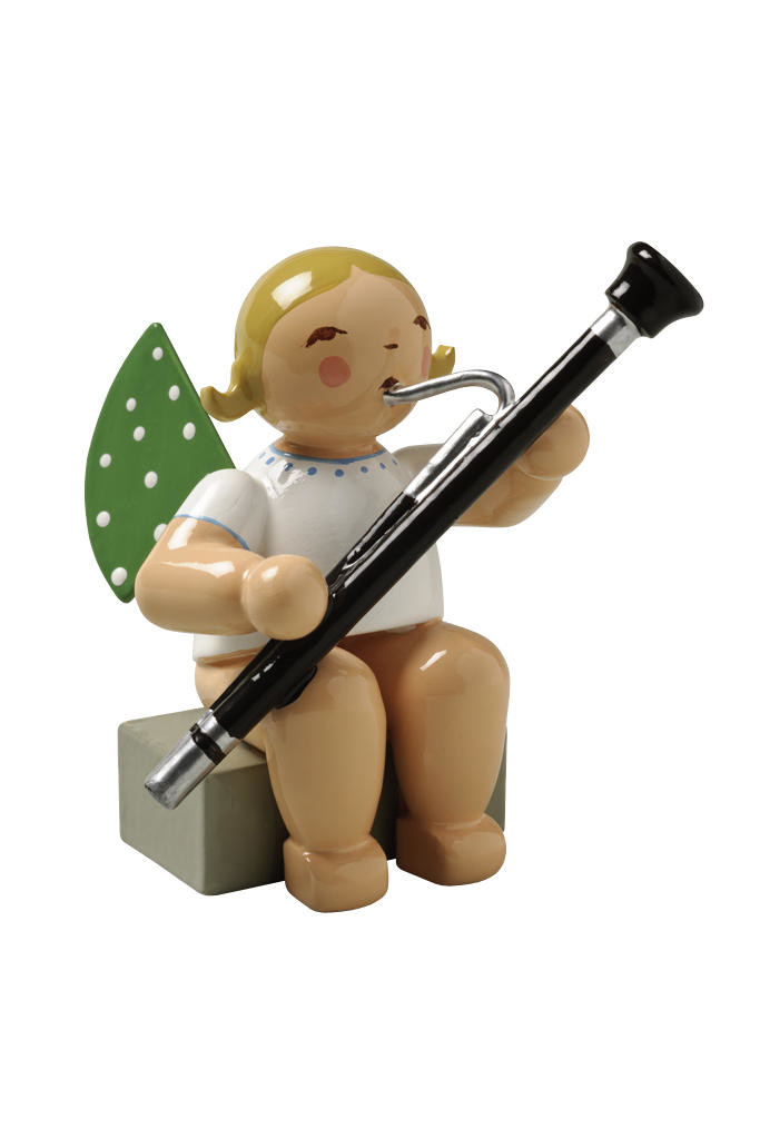 Engel met fagot - zittend
