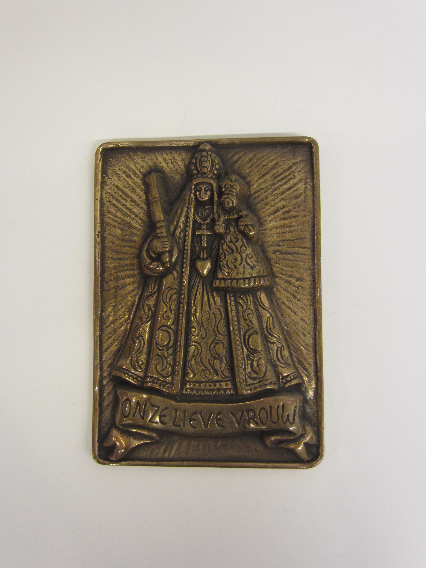 Plaquette Onze Lieve Vrouw - brons